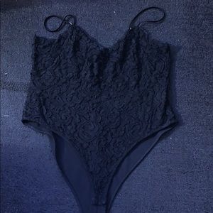Black Lace Body Suit